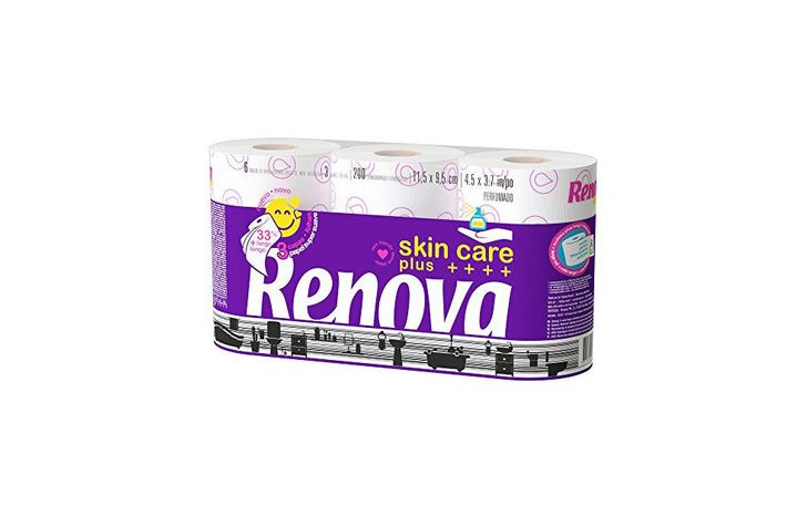 Social Renova Skin Care Plus Papel Higiénico Decorado Perfumado