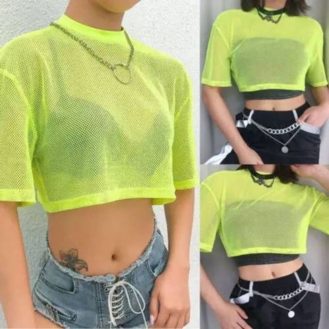 Malla crop tops