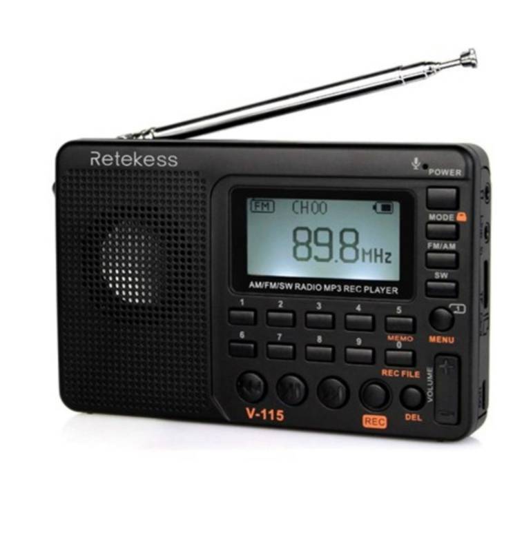 Social Retekess V115 Radio AM FM portátil con Reproductor MP3