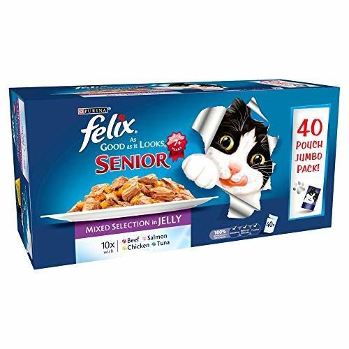 Felix As Good As It Looks Senior Cat Food Mixed 40x100g