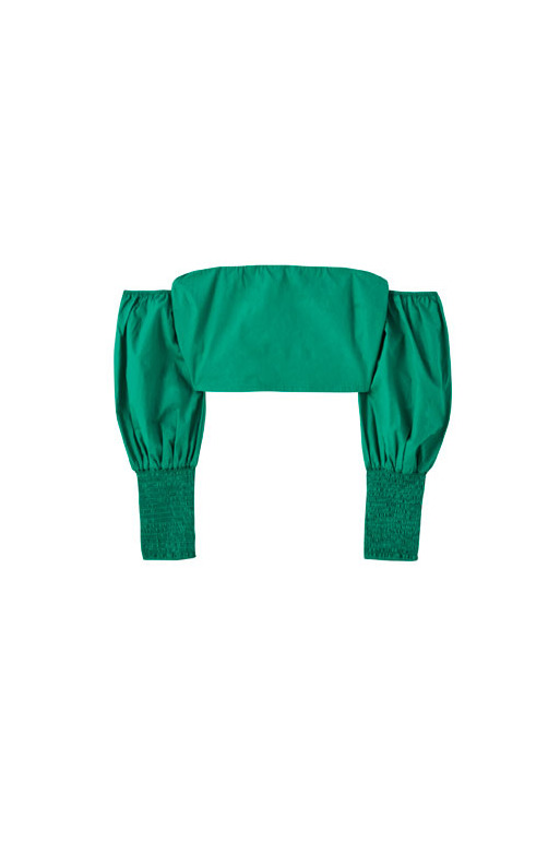 Productos Top verde com decote caicai Pull&Bear