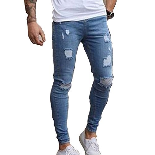 Moda Skinny Vaqueros Hombre