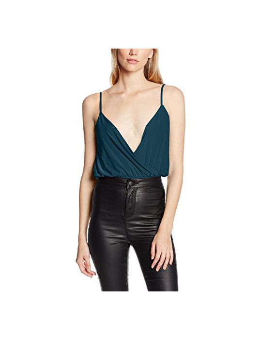 Products Boohoo Sophie Wrap Front Chaleco, Green