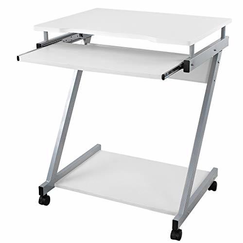 Product VASAGLE Escritorio de la Computadora Blanco Mesa de Ordenador en Forma de