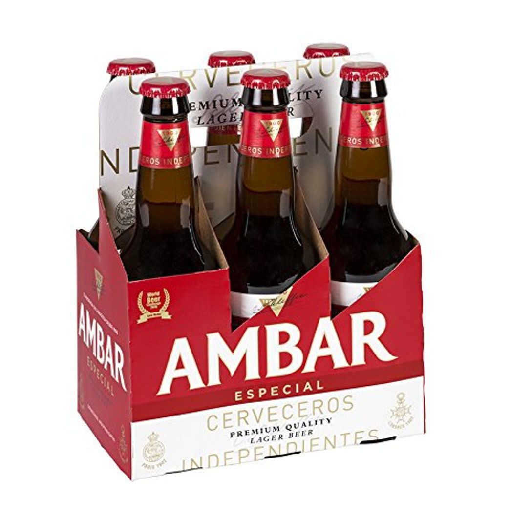 Products Ambar Especial Celiacos Cerveza - Paquete de 6 x 330 ml -