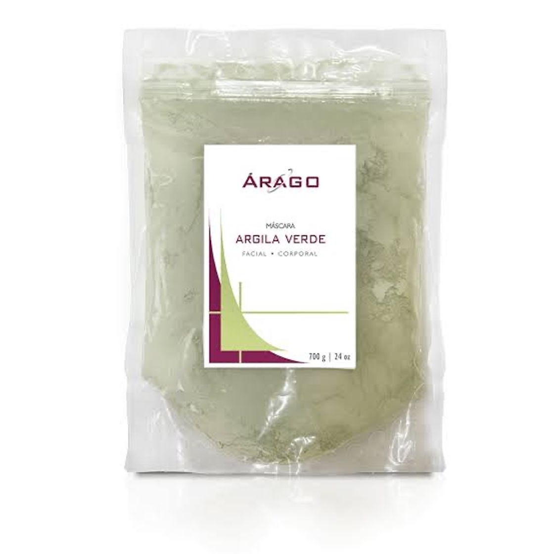 Fashion Encontre Máscara Facial e Corporal Argila Verde 700g - Árago ...