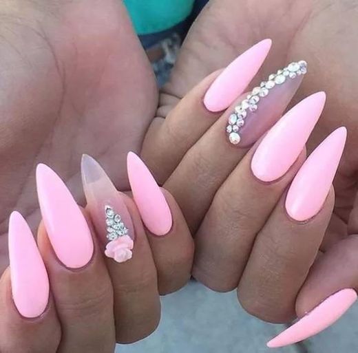 Nails pink