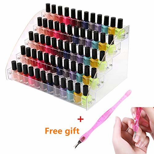 Categoría de hogar 5 Niveles De Organizador Esmalte UñAs AcríLico Cremallera Estante UñAs UñAs Vidrio