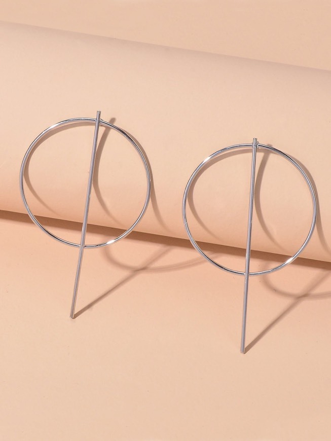 Moda Simple Solid Drop Earrings