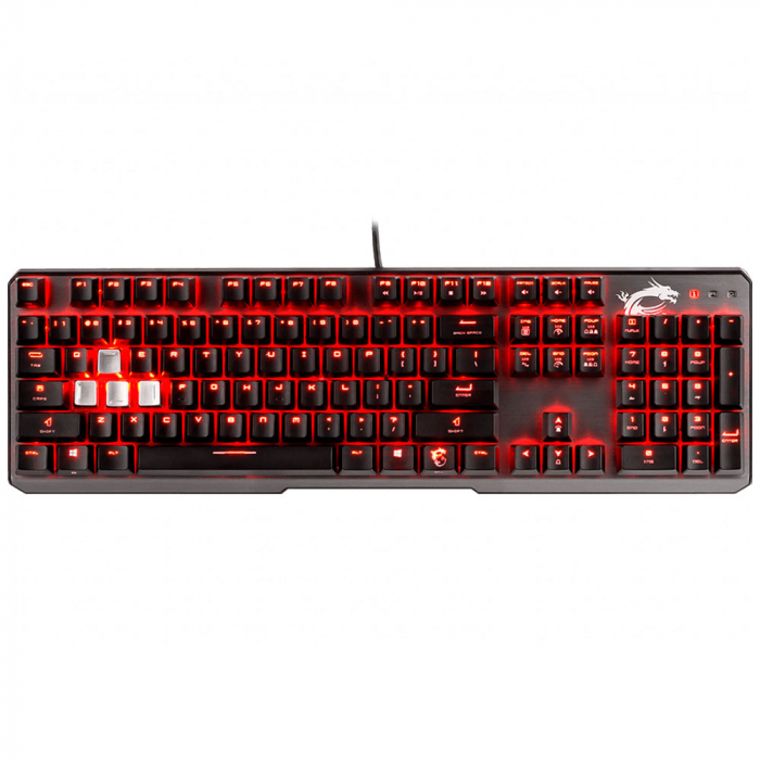 Teclado Mecânico MSI Vigor GK60 Gaming Cherry MX Red PT