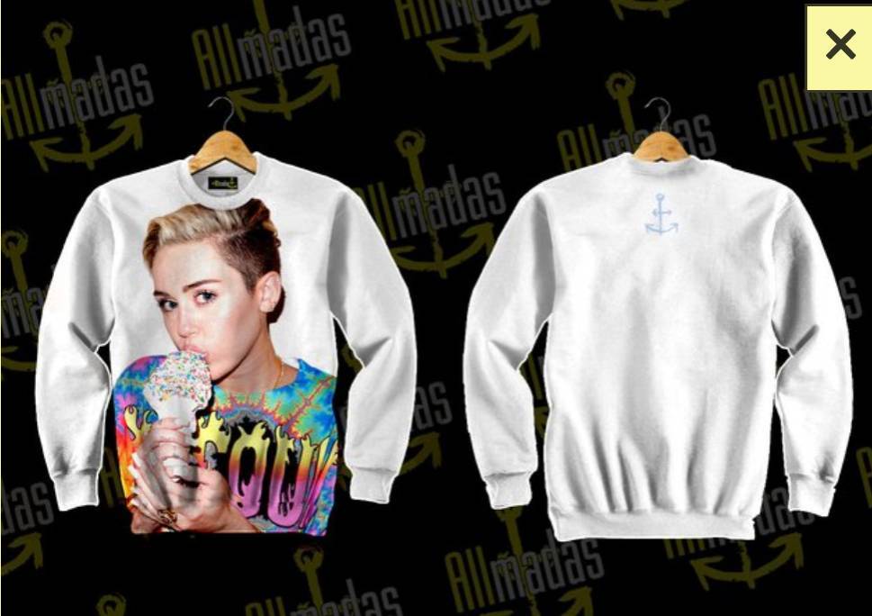 Moda Moletom Miley Cyrus