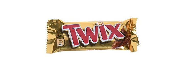 Social Twix Barrita de Galleta y Caramelo Cubierta de Chocolate con Leche