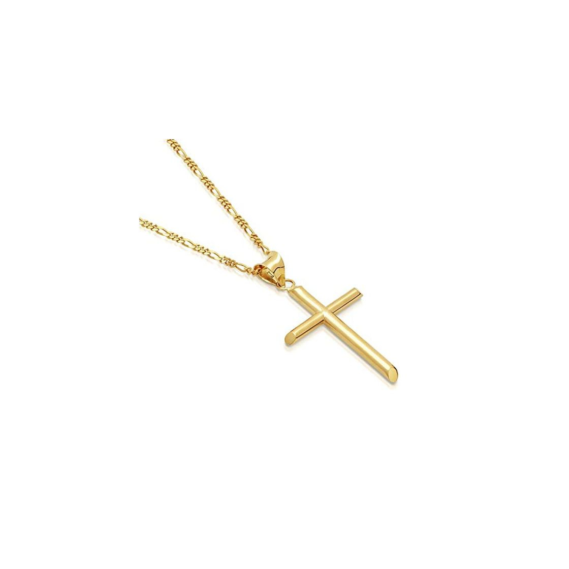 Producto Cadena de Oro 24K con Dije de Cruz para Hombres, Mujeres c/Broche