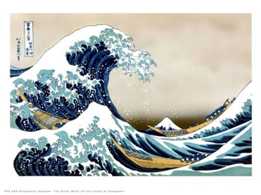 onthewall Hokusai - La Gran Ola de Kanagawa, póster de Arte japonés