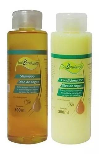 Tok Bothânico Kit Shampoo Condicionador Óleo De Argan