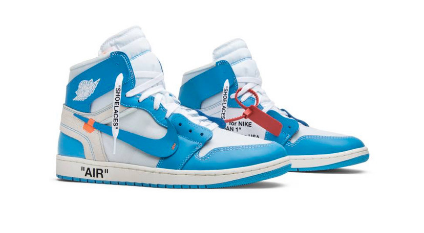 Fashion OFF-WHITE x Air Jordan 1 Retro High OG 'UNC'