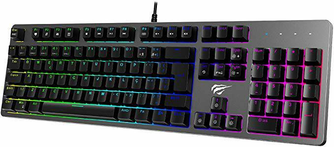 Teclado mecânico LED RGB