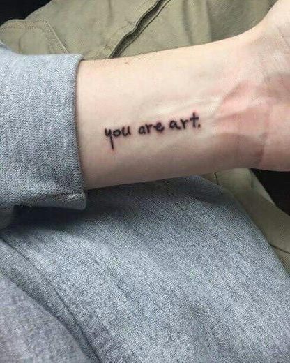 u are art.