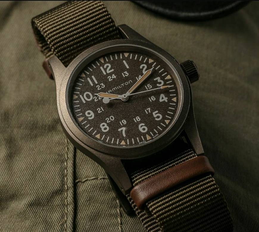 Social Hamilton Khaki Field Mechanical