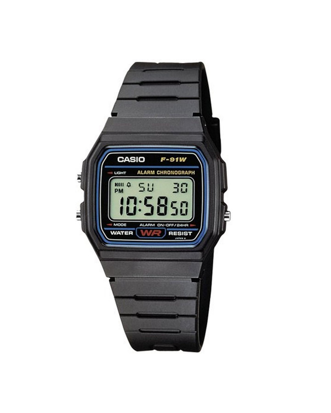 Social Casio Reloj de pulsera Unisex F-91W-1YER