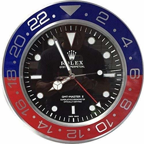 replica Rolex 35 cm de Pared GMT II Master Pepsi Metal Movimiento