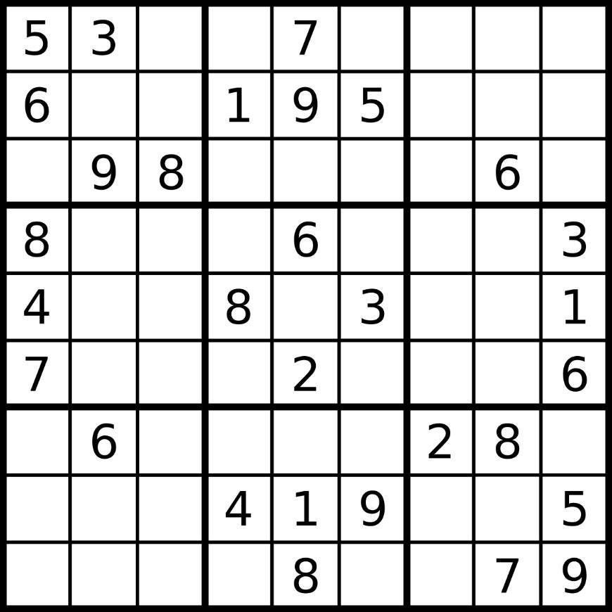 Products Sudoku