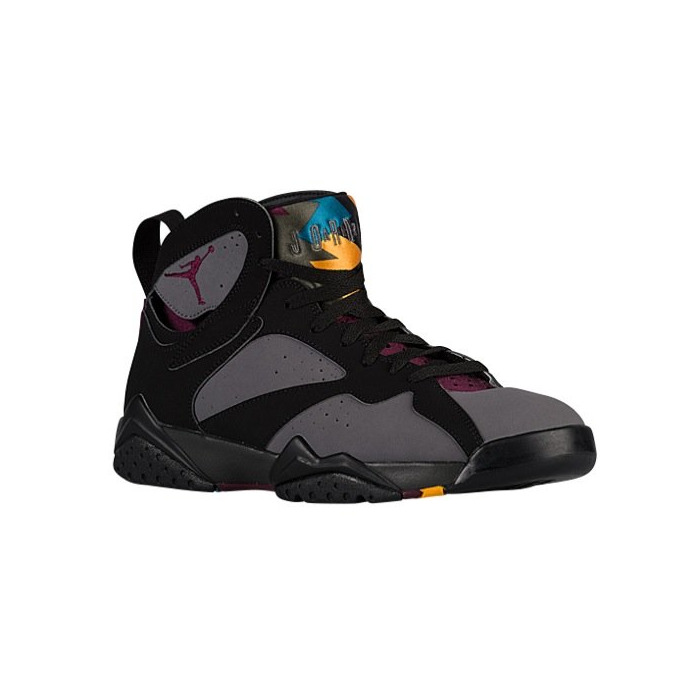 Moda Nike Air Jordan 7 Retro, Zapatillas de Deporte para Hombre, Negro/Gris/Rojo