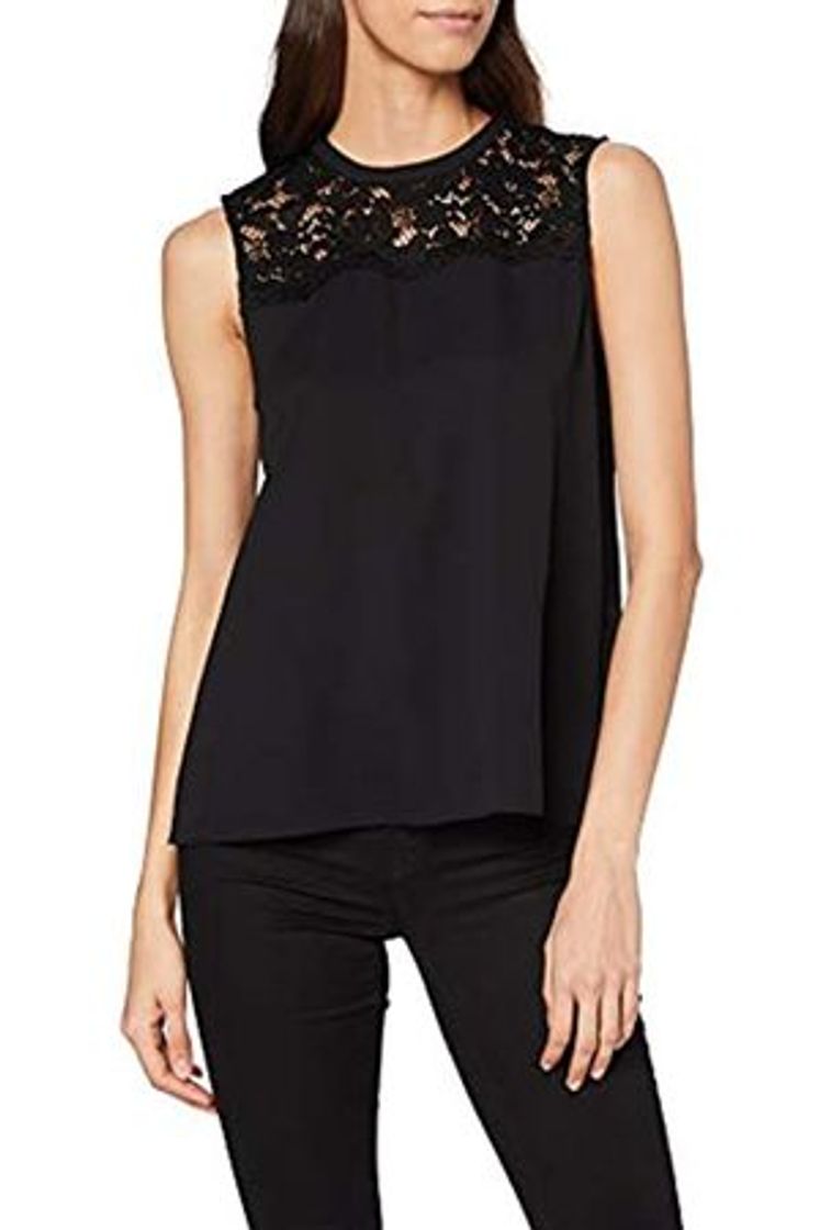 Moda Esprit 129ee1f015 Blusa, Negro