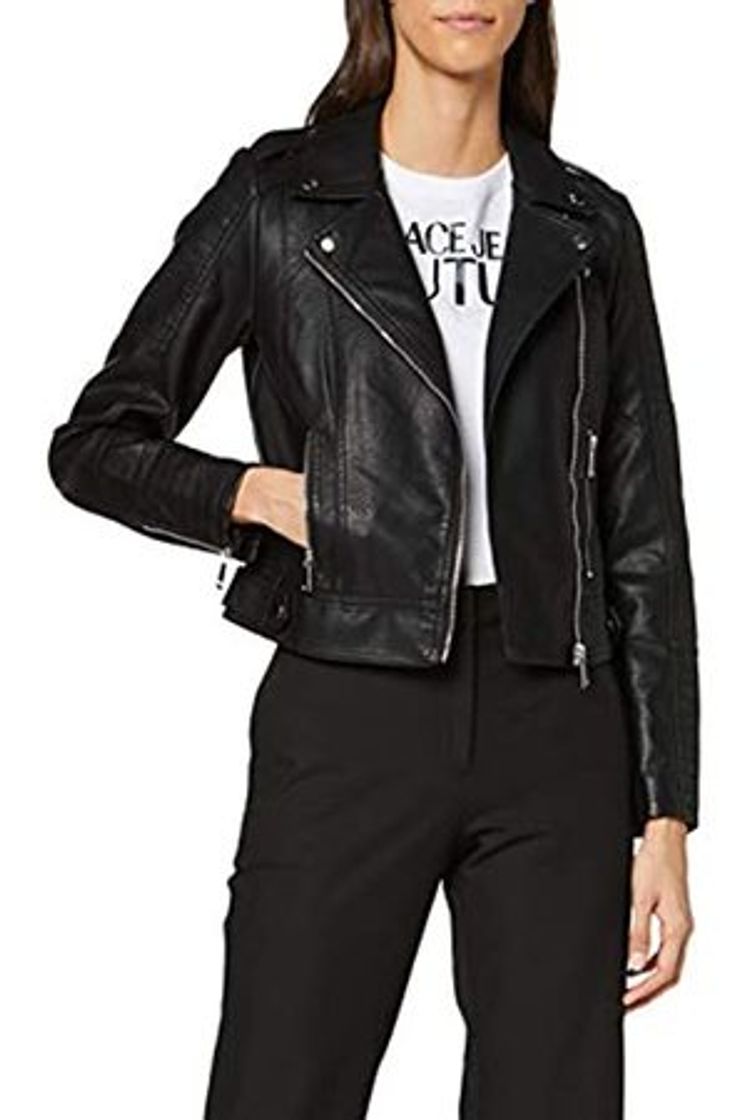 Fashion Vero Moda Vmkerriultra Short Coated Jacket Noos Chaqueta, Negro