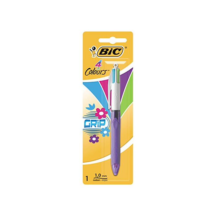 Products BIC 4 colores Grip bolígrafos Retráctiles punta media