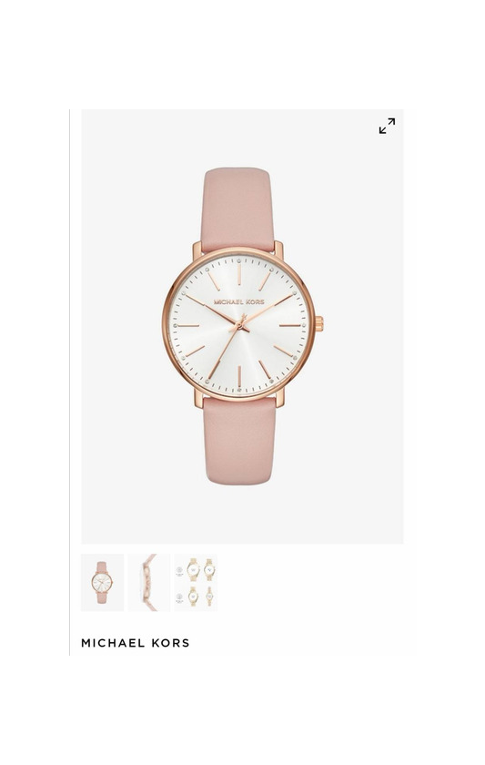 Product Pyper Rose Gold-Tone Leather Watch 