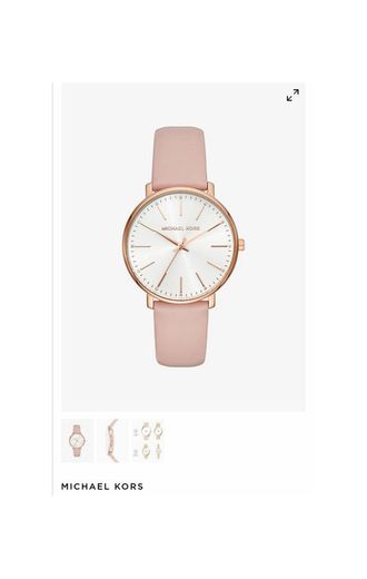 Pyper Rose Gold-Tone Leather Watch 