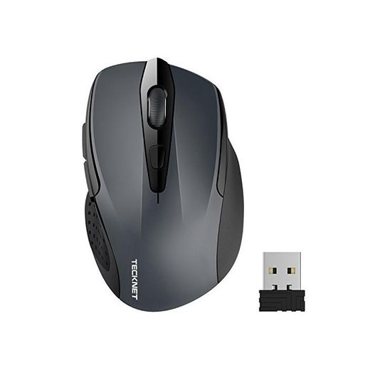 TECKNET Ratón Inalámbrico 2.4G Mouse Inalámbrico Óptico 5 Niveles 2600 dpi