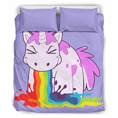 ANVPI Juego de cobertor de Unicornio de Gran tamaño