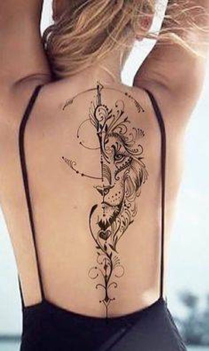 Fashion Tatuagem feminina nas costas 