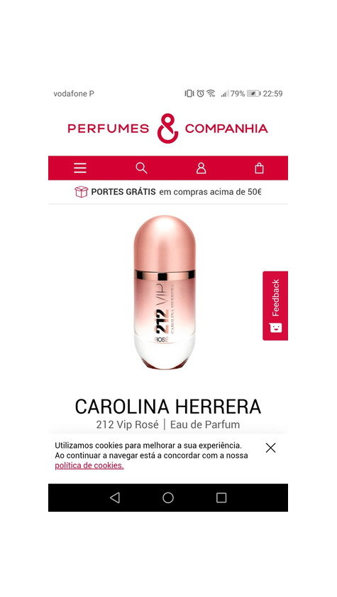 Producto Perfume vip rose 