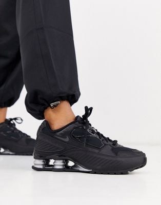 Social Nike Shox R4, Hombre, Negro