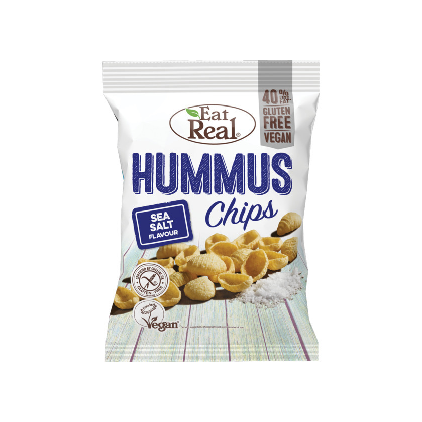 Productos Eat Real Aperitivos Hummus e Sal Marinho 