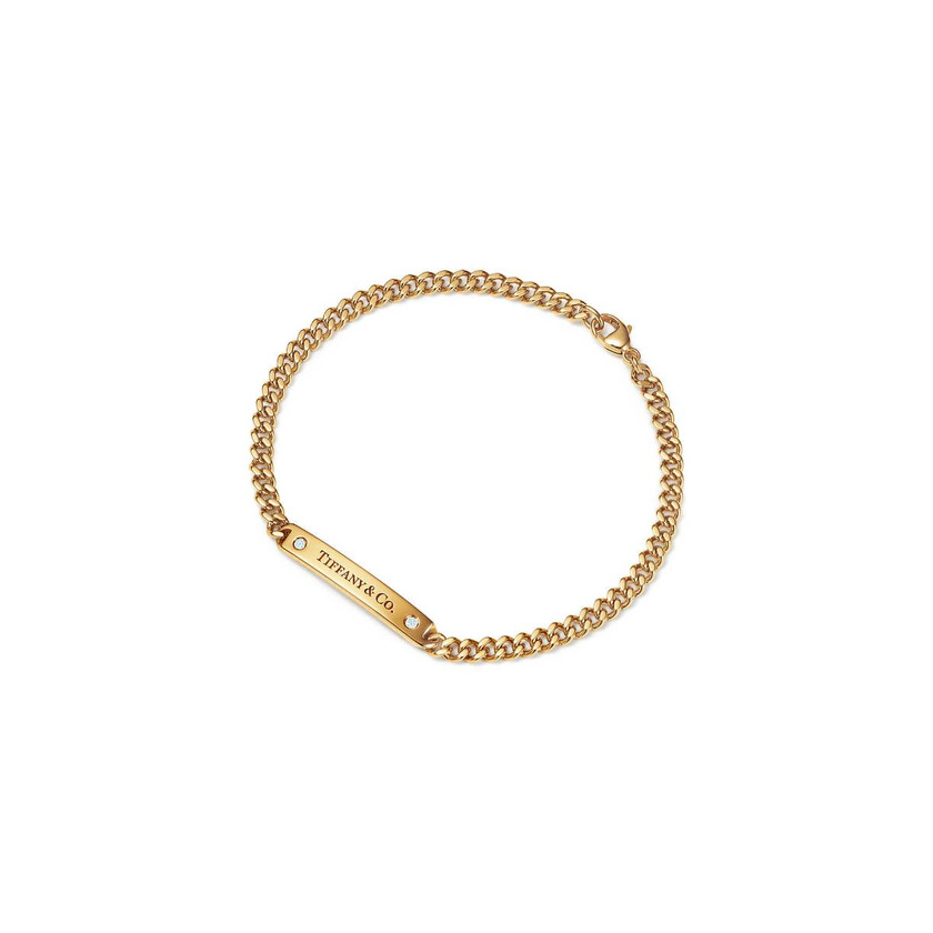 Producto Micro Link Bracelet in 18k Gold with Diamonds

