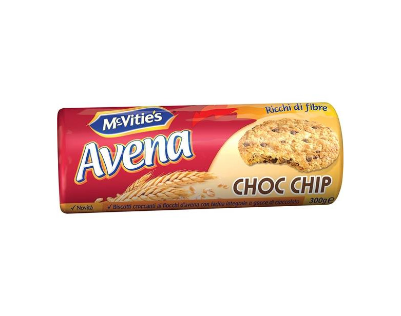 Productos Bolacha Mcvitie's Aveia Pepitas Chocolate vegan 

