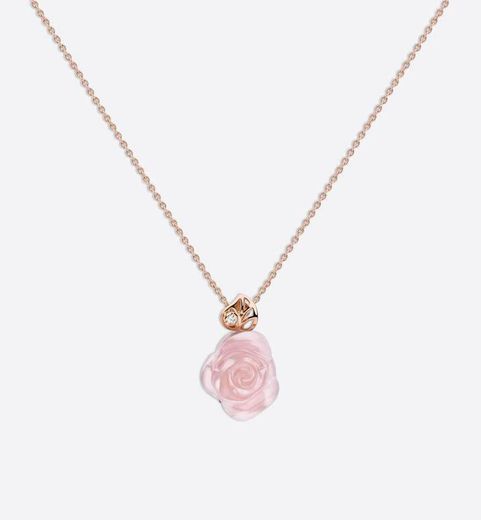 Dior rose necklace colar acessórios bijuteria moda 
