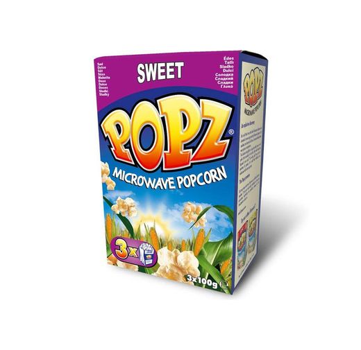 Popz Sweet Microwave Popcorn pipocas doces vegan