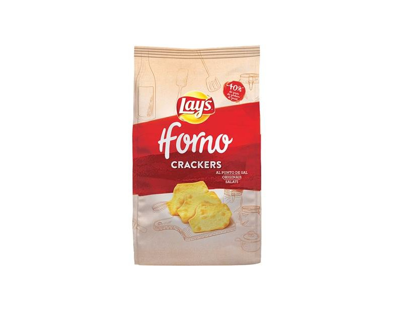 Product Forno Crackers Lay's Sal vegan snacks comida 

