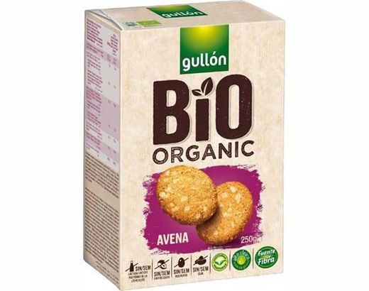 Bolachas Gullon Bio Organic Aveia vegan snacks comida food

