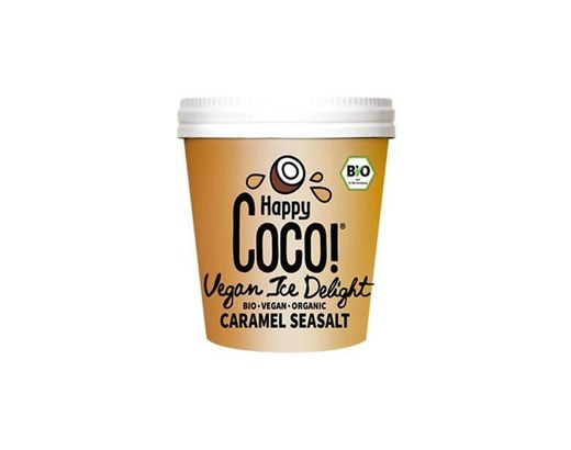Gelado Happy Coco Caramelo Salgado vegan snacks comida 

