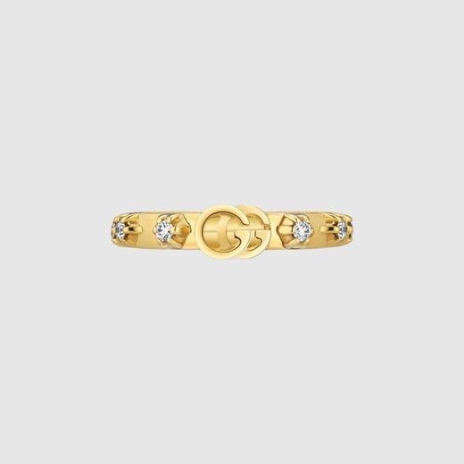 Gucci GG Running ring in yellow gold acessórios moda 


