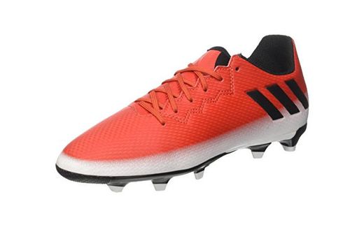 adidas Messi 16.3 FG J, Botas de fútbol para Niños, Rojo