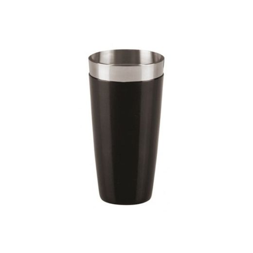 Coctelera Coctel Coctail boston tin shaker 28 oz inox black vinyl