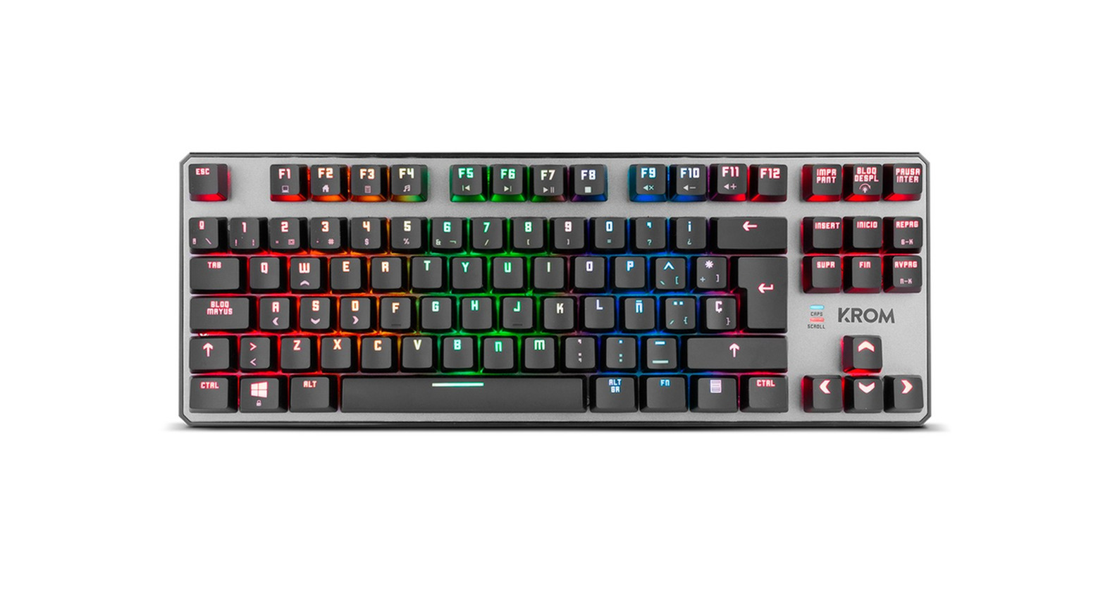 Social KROM Kernel Tkl - NXKROMKRNLTKL - Teclado Mecánico Español Gaming RGB