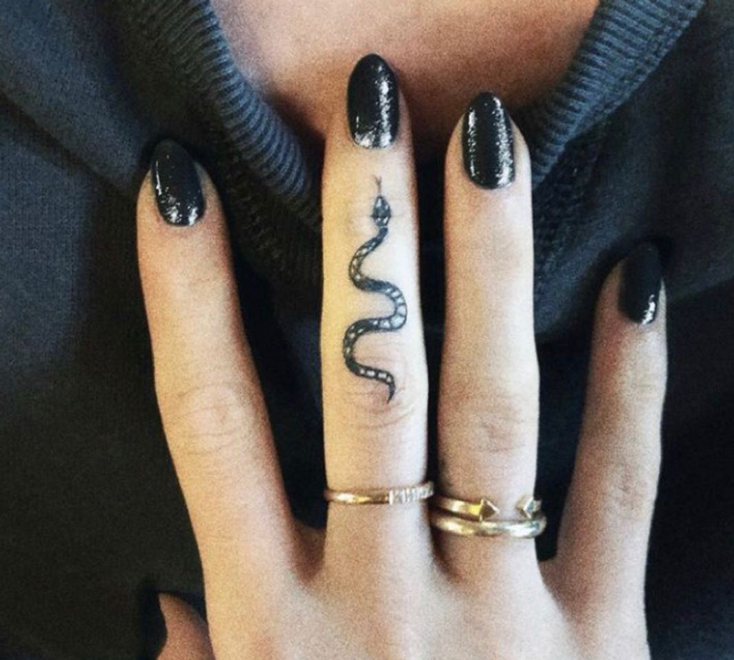 Fashion tatuagem de cobra